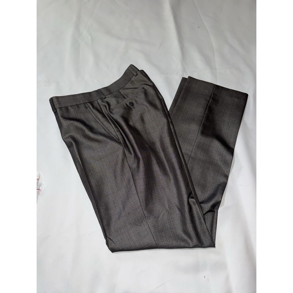 Billy London Men's Dress Pants Size 34x34 Pleated Stripe